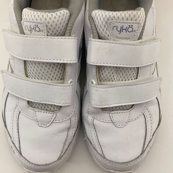 Ryka Sandria Women's Double Strap Sneakers In White Size 6 - Picture 3 of 16